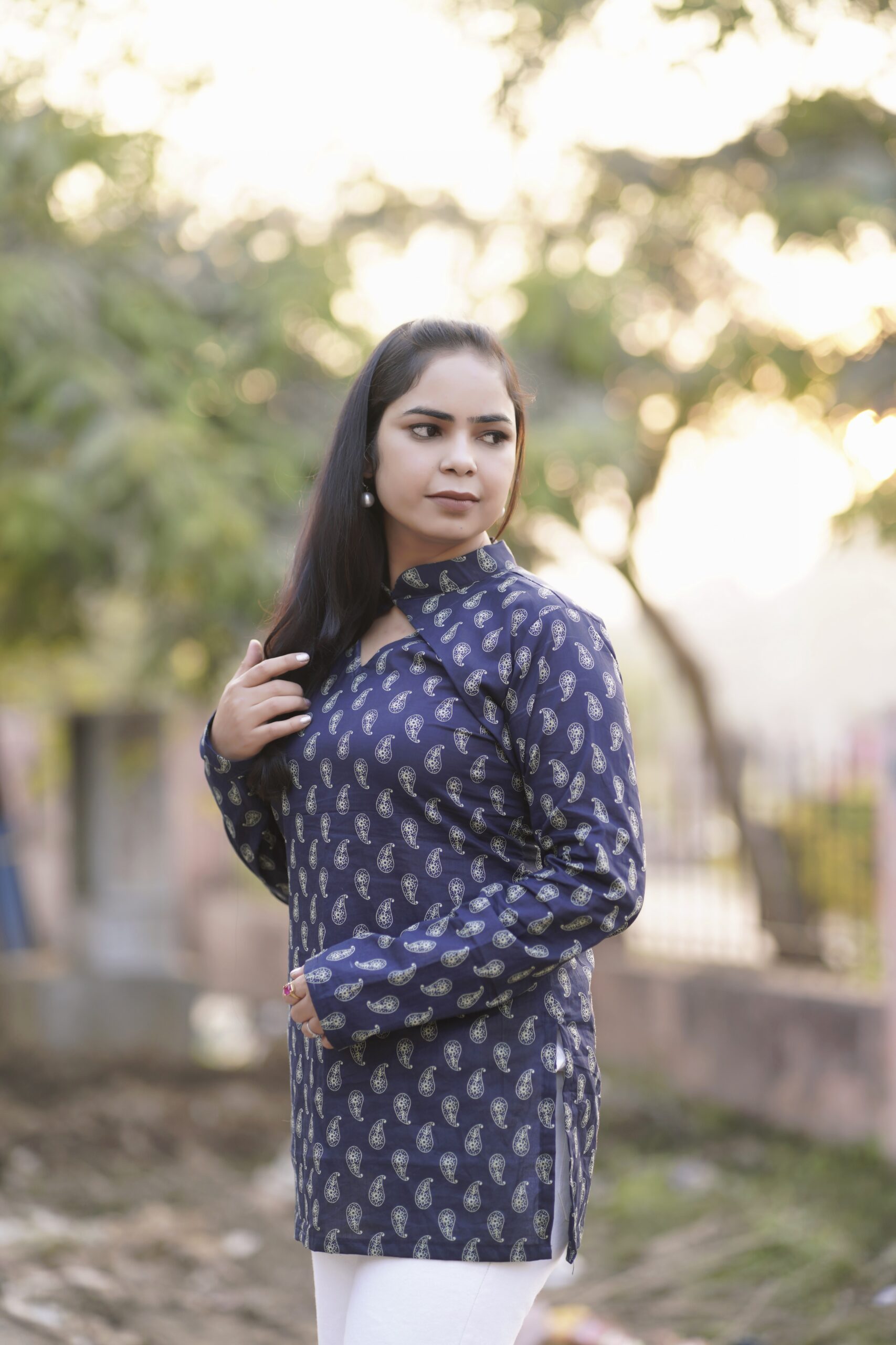 Urban Ethnic Paisley Short Kurti - Image 3